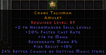 Chaos Talisman[ID:1668313823]