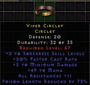 Viper Circlet[ID:1669305908]