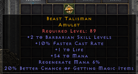 Beast Talisman[ID:1679164612]