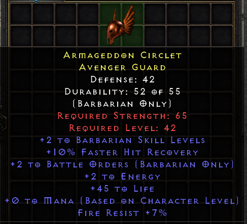 Armageddon Circlet[ID:1680589998]