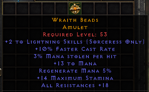 Wraith Beads[ID:1684854987]