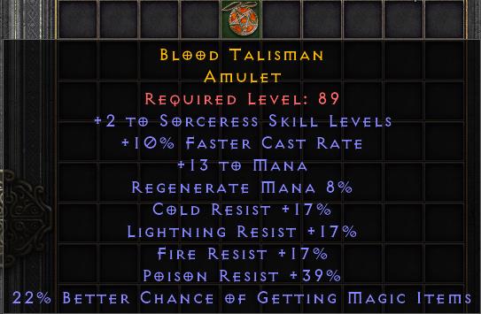 Blood Talisman[ID:17004101989]