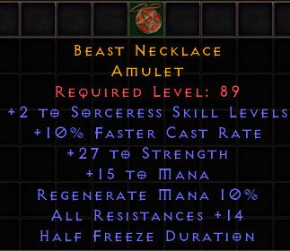 Beast Necklace[ID:17048399375]