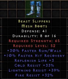 Beast Slippers[ID:17147515298]