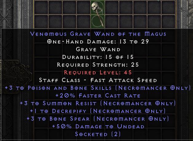 Venomous Grave Wand Of The Magus[ID:17229741033]