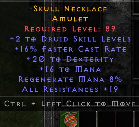 Skull Necklace[ID:17268192409]