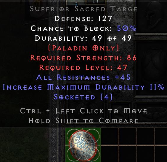 Superior Sacred Targe[ID:17268193995]