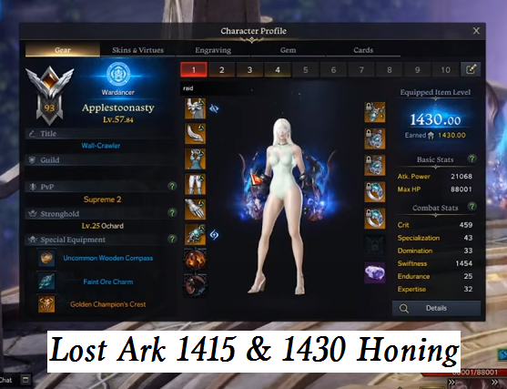 Lost Ark ACC Server NA Ladon Sorceress 1415 GS Fast Sale